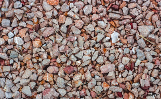 Picture of fine natural stone mulch for landscaping texture